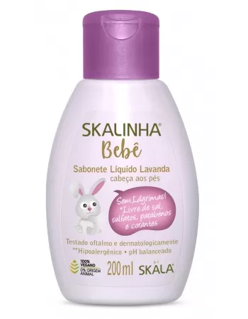 SAB LIQUIDO LAVANDA SKALINHA BEBE 200ML CX12