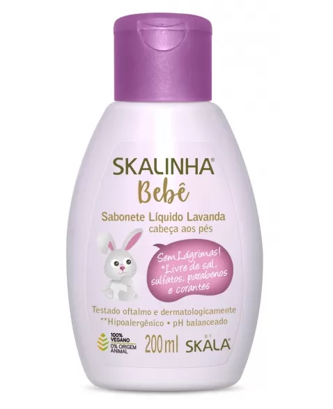 SAB LIQUIDO LAVANDA SKALINHA BEBE 200ML CX12