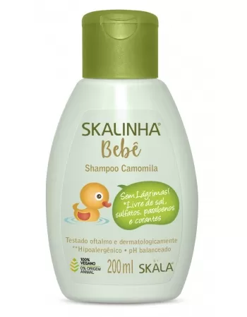 SHAMPOO CAMOMILA SKALINHA BEBE 200ML CX12