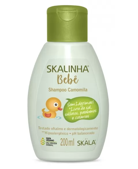 SHAMPOO CAMOMILA SKALINHA BEBE 200ML CX12