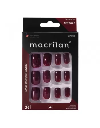 UNHAS POSTICAS VINHO 24 PC UP313A