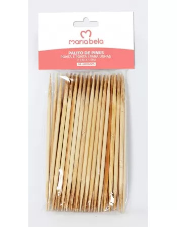 PALITO PINUS P/MANICURE 17 CM X 5,0 MM PCT. C/ 50 UNIDS