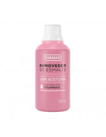 REMOVEDOR DE ESMALTE SEM ACETONA FARMAX V E 100ML