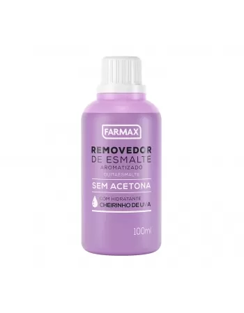 REMOVEDOR DE ESMALTE AROMATIZADO UVA FARMAX 100ML E12