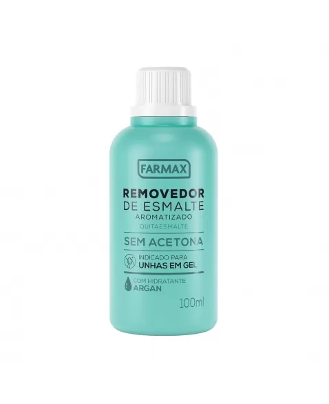 REMOVEDOR ESMALTE SEM ACETONA AROMATIZADO ARGAN FARMAX 100