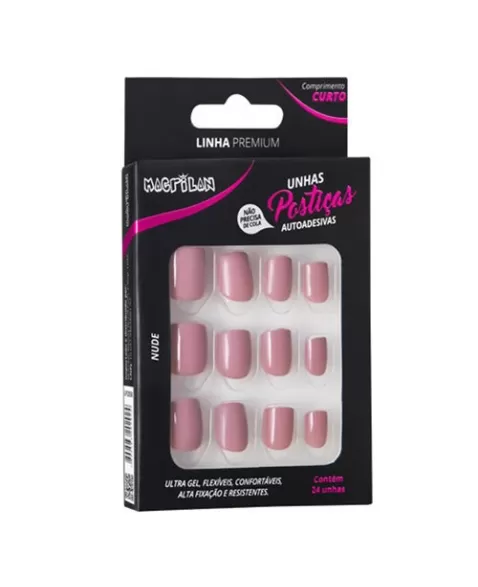 UNHAS POSTICAS NUDE 24PC UP205B