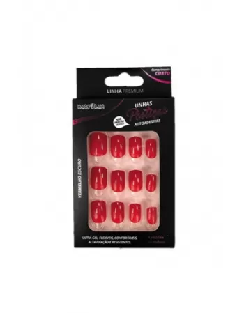 UNHAS POST VERMELHO ESCURO 24P UP208B