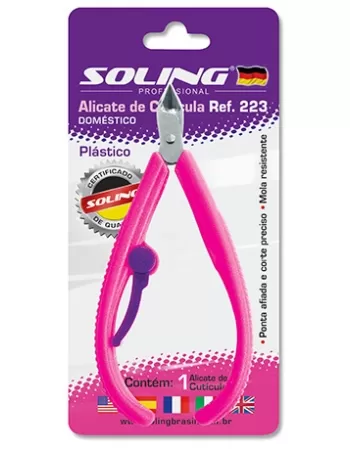 ALICATE DE CUTICULA * SOLING - REF. 223 - PLASTICO