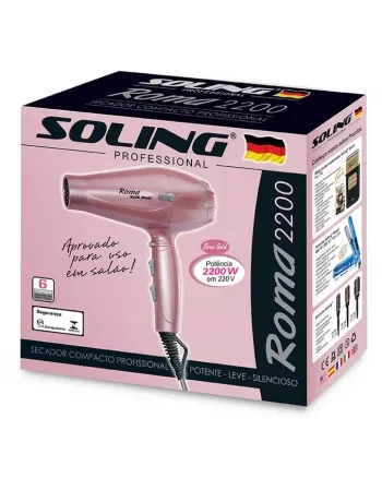 SECADOR SOLING ROMA * 220V - REF. 271- ROSE GOLD