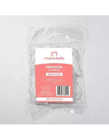 PROTETOR BACIA PLAST. MANICURE 26CM X 30CM - PCT.100 UNIDS. X