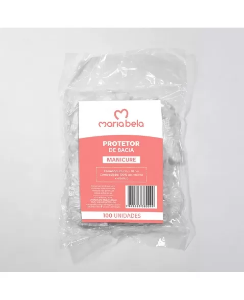 PROTETOR BACIA PLAST. MANICURE 26CM X 30CM - PCT.100 UNIDS. X