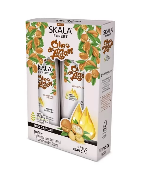 KIT SH + COND SK OLEO DE ARGAN 325ML CX6