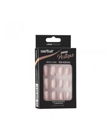 UNHAS POSTICAS ROSA CLARO 24PC UP202A