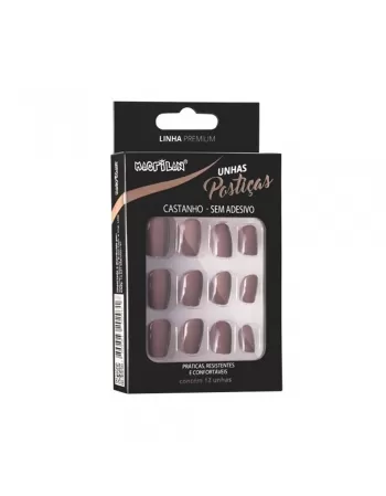 UNHAS POSTICAS MARROM 24PC UP206A