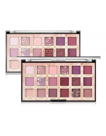 7001-018M6/M7/M8: PALETA DE SOMBRAS 18 CORES MISS ROSE