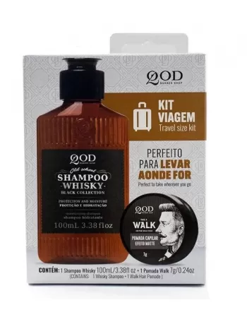 QBS KIT STARTER SHAMPOO WHISKY 100ML+ POMADA WALK 70G