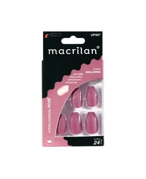 UNHAS POSTIÇAS BAILARINA ROSE UP407-MACRILAN