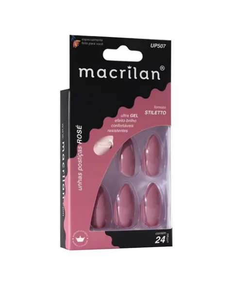 UNHAS POSTIÇAS STILETTO ROSE UP507 - MACRILAN