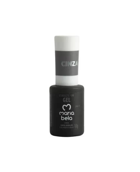 ESMALTE GEL CINZA PLATINUM MARIA BELA 10G