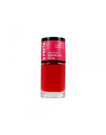 ESMALTE PRETA GIL CR VERMELHO FATAL 10ML