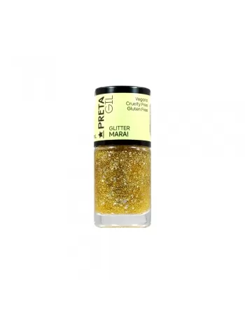 ESMALTE PRETA GIL GLITTER MARAI 10ML