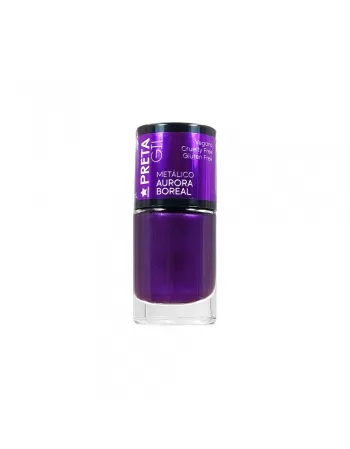 ESMALTE PRETA GIL METAL AURORA BOREAL 10ML