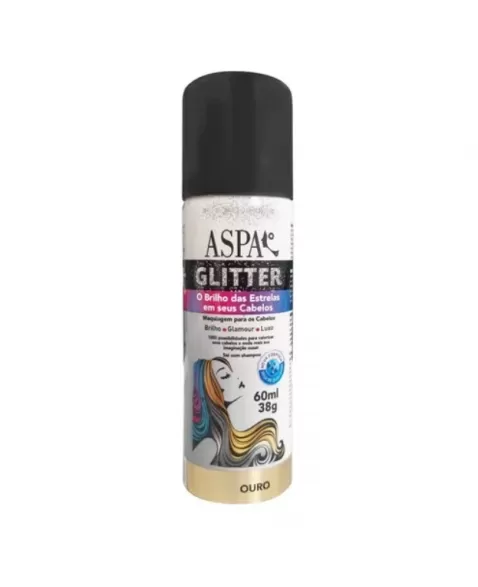 ASPA GLITTER AEROSSOL OURO 60ML/38G