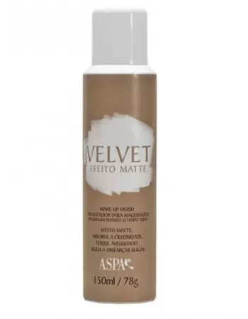 ASPA VELVET FINALIZADOR P/MAQUIAGEM EFEITO MATTE 150ML