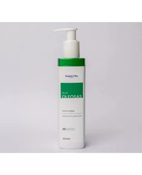 SABONETE LIMPEZA FACIAL PELES OLEOSAS 200ML - CONTROLE DE OLEOSIDADE KUANTA VITA