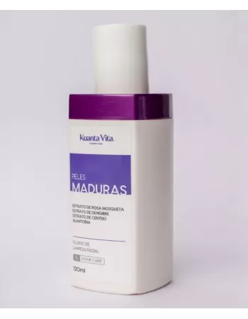 FLUIDO DE LIMPEZA FACIAL 120ML - LIMPEZA PROFUNDA E REFRESCANTE KUANTA VITA