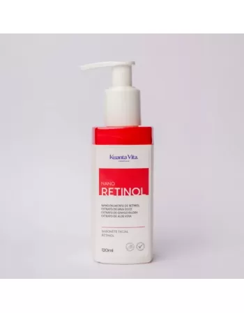 SABONETE FACIAL COM RETINOL 120ML - ANTIRRUGAS E ANTISSINAIS DIARIA KUANTA VITA