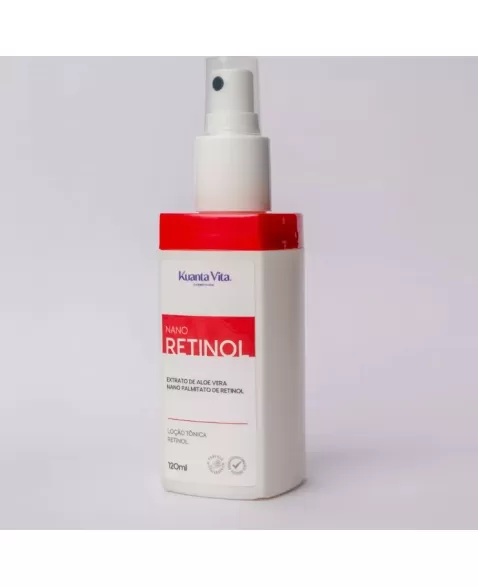 LOCAO TONICA COM RETINOL 120ML - TONIFICACAO E RENOVACAO DA PELE KUANTA VITA