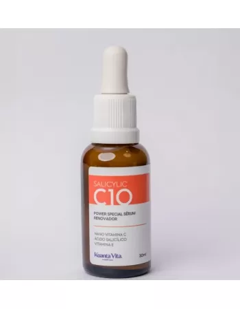 POWER SPECIAL SERUM ACIDO SALICILICO C10 30ML - ANTIENVELHECIMENTO E CONTROLE DA OLEOSIDADE KUANTA VITA