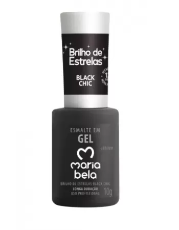 ESMALTE GEL BLACK CHIC MARIA BELA 10G