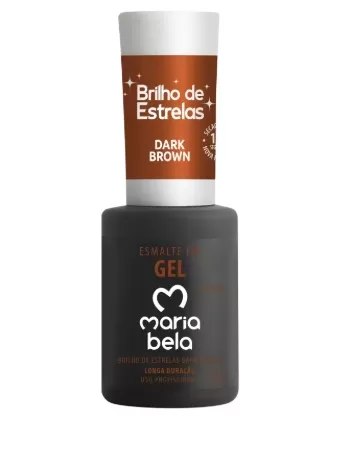 ESMALTE GEL DARK BROWN MARIA BELA 10G