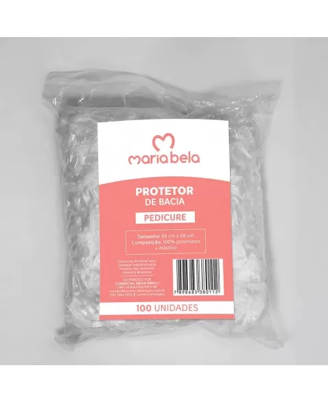 PROTETOR BACIA PLAST. PEDICURE 68CM X 66CM - PCT.100 UNIDS. X